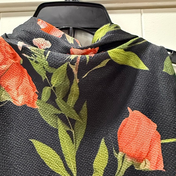 Ted Baker NWT size 4 Cowl Neck Black Floral Slip Midi Maxi Dress sleeveless - Picture 12 of 14